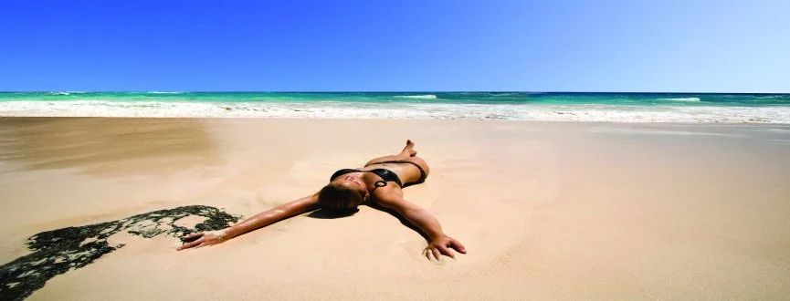 8-woman in the beach
